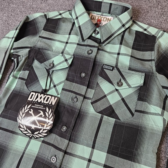 DIXXON Tops - NWT Dixxon Women's The Pumper Flannel Shirt‎ Size Small Longsleeve Button Up